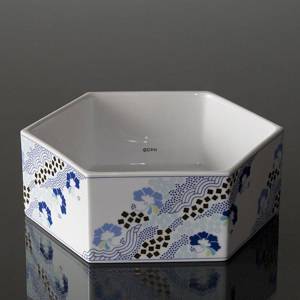 Bowl 20cm, White with blue flowers, Bing & Grondahl | No. B1817-5474 | DPH Trading