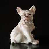 Bulldog puppy looking lazily to the side, Bing & Grondahl dog figurine No. ...
