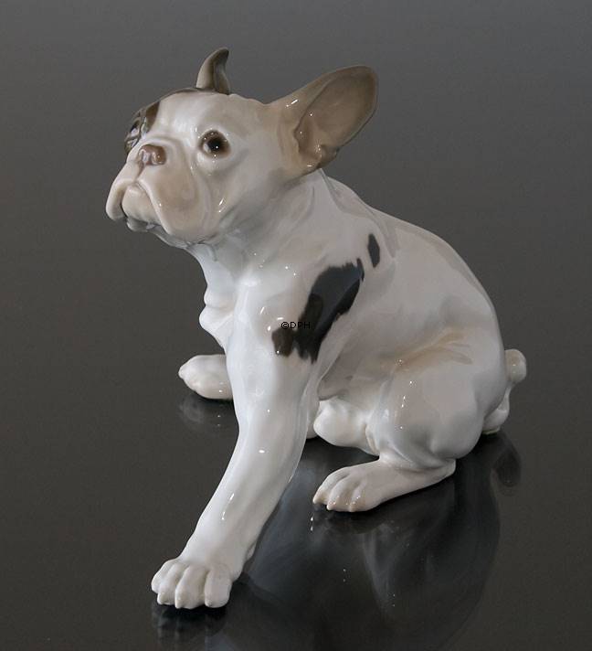 French Bulldog, Bing & Grondahl dog figurine No. b2000