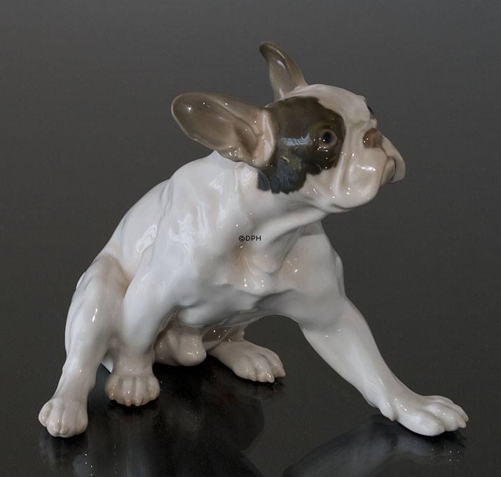 French Bulldog, Bing & Grondahl dog figurine No. b2000