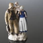 Fisherman's family with the child lifted high, Bing & Grondahl figurine No....