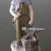Blacksmith working the anvil, Bing & Grondahl figurine