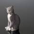 Cat sitting and cleaning itself, Bing & Grondahl cat figurine No. 2256 | No. B2256 | Alt. 1249138 | DPH Trading