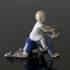 Riding, Children playing, big brother little sister, Bing & Grondahl figurine No. 2303 | No. B2303 | DPH Trading