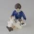 Girl with Cat and Dog keeping the peace, Bing & Grondahl figurine | No. B2333 | DPH Trading