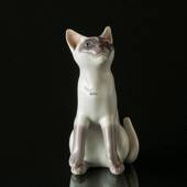 White Siemese cat, Bing & Grondahl cat figurine