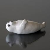 Seal lying on its back, Bing & Grondahl figurine no. 1020542 / 2471