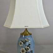 Table lamp w/flower, Bing & Grondahl