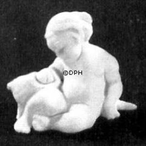 Boy with fish, Bing & Grondahl figurine no. 37 | No. B4037 | Alt. B37 | DPH Trading