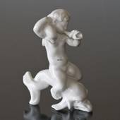 The Sea, Girl blowing Conch, Bing & Grondahl figurine no. 4059