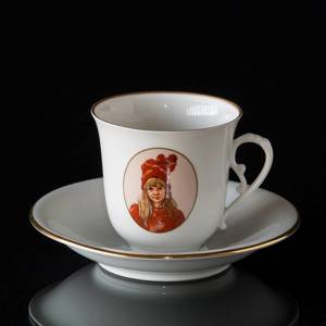 Carl Larsson service. Cup and saucer, Motif no 6 No. 4506-305, Bing & Grondahl | No. B4506-305 | DPH Trading
