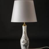 Lamp with flowery branch and butterflies, Art Noveau Bing & Grondahl No. 75...