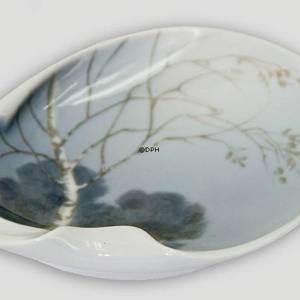 Dish with Birch and landscape, Royal Copenhagen | No. B8465-88 | DPH Trading