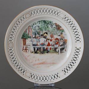 Carl Larsson Plate, Special edition, United States, Serie no. 1-2 Lunch under the big Birch | No. BCL1-2-USA | Alt. CL1:26 | DPH Trading