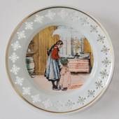 The Kitchen. Carl Larsson, Series no. 1, plate no. 4, Bing & Grondahl 