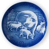 Sow with piglets 2003, Bing & Grondahl Mother's Day plate