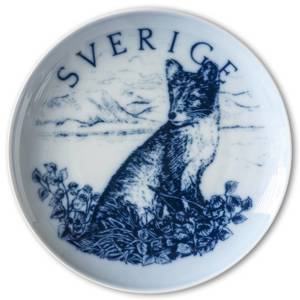 Swedish Stamp plate, Sweden, drawing in blue, Bing & Grondahl | Year 1984 | No. BNR11530-619 | DPH Trading