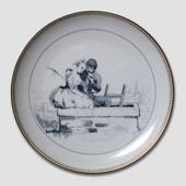 Hans Christian Andersen fairytale plate, The Shepherdess and the Sweep no. ...