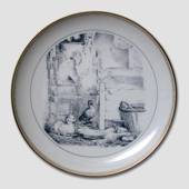 Hans Christian Andersen fairytale plate, The Ugly Duckling, no. 7, Bing & G...