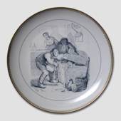 Hans Christian Andersen fairytale plate, Little Claus and Big Claus, no. 8,...
