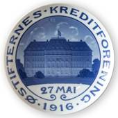 1916 Memorial plate, Oestifternes Credit Association May 27th, Bing & Grond...