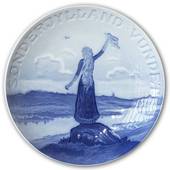 Memorial plate, Reunion with Northern Schleswig, 20 cm. Bing & Grondahl 