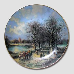 Plate no 1 in the series Sceneries at Christmas , Tirschenreuth | Year 1988 | No. BRADEX22-T40-3-1 | Alt. DV.1902 | DPH Trading