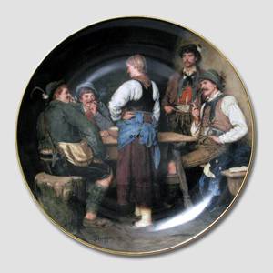 Plate no 2 with Masterpieces by Franz Von Defregger, Lilien Porzellan | Year 1988 | No. BRADEX5-L32-1-2 | Alt. DV.1900 | DPH Trading