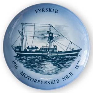 Ship plate Fyrskibet 1987, Bing & Grondahl | Year 1987 | No. BS1987 | Alt. BS870 | DPH Trading