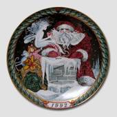 1992 Santa Claus plate, Bing & Grondahl