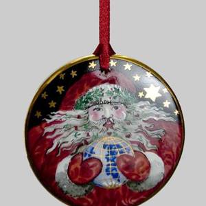 2000 Bing & Grondahl Santa Claus around the world ornament | Year 2000 | No. BSCD2000 | Alt. 1200701 | DPH Trading