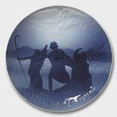 Bing & Grondahl Christmas plate 1911, First it was sung by the Angels to th...