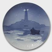 Lighthouse in Danish Waters, 1924 Bing & Grondahl Christmas plate