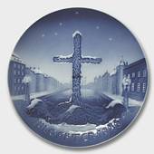 Commemoration Cross, World War II 1946, Bing & Grondahl Christmas plate