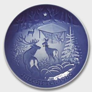 Christmas in the Forest 1980, Bing & Grondahl Christmas plate | Year 1980 | No. BX1980 | Alt. 1902180 | DPH Trading