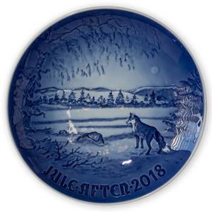 Winter landscape 2018, Bing & Grondahl Christmas plate | Year 2018 | No. BX2018 | Alt. 1024800 | DPH Trading