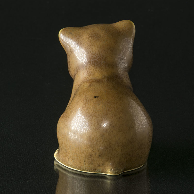 Bear, Ceramic figurine by Knud Basse 9 cm