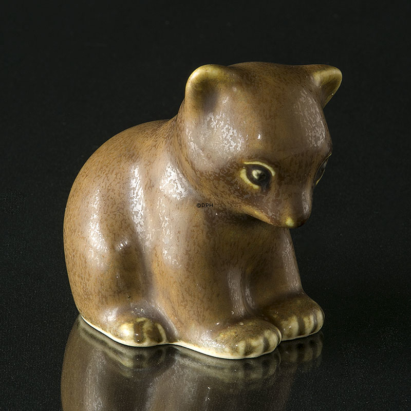 Bear, Ceramic figurine by Knud Basse 9 cm