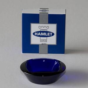 Asmussen Hamlet design dish/salt cellar, square, blue | No. DG3000 | DPH Trading