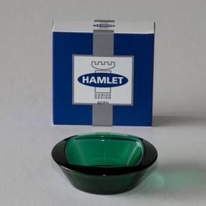 Asmussen Hamlet design dish or salt cellar, square, green | No. DG3001 | DPH Trading