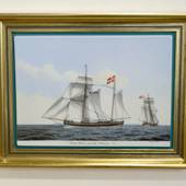 Danish Shipsportraits "Haabet (Hope) of Copenhagen, Bing & Grondahl