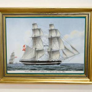 Danish Shipsportraits, the Brig Sara, Bing & Grondahl | No. DG3025 | DPH Trading