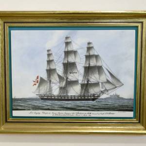 Danish Shipsportraits, Frederick the 6th. Bing & Grondahl | No. DG3026 | DPH Trading