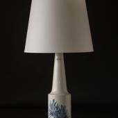 Royal Copenhagen Lamp decorated with blue cone white base F&M