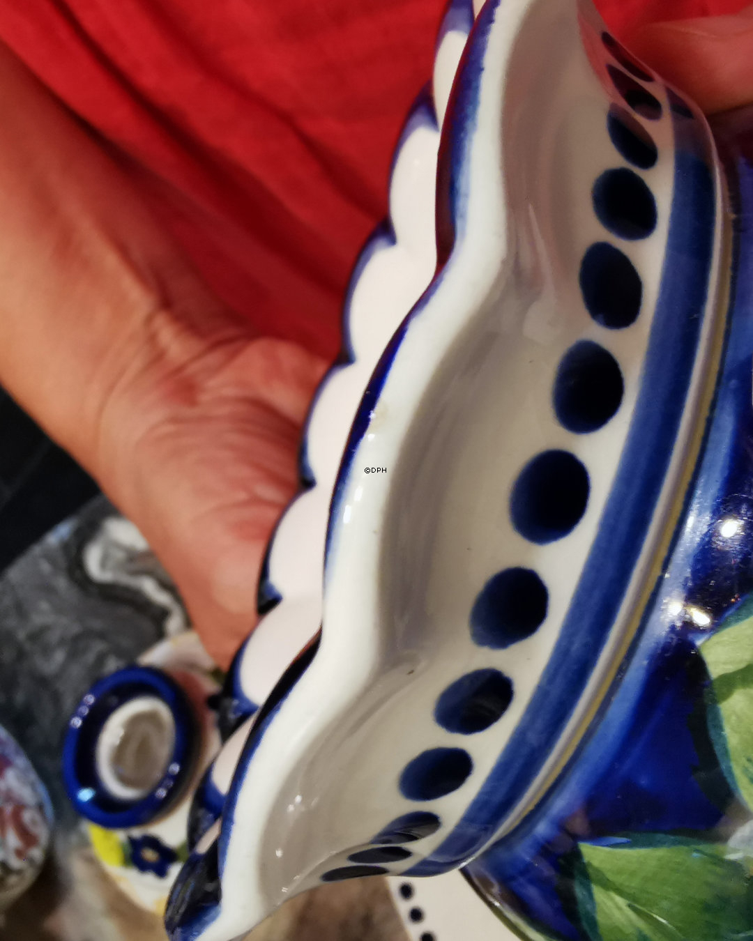 Aluminia Christmas vase 1913 (minor repair)