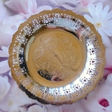 Silver plated serving dish, with signs of use
