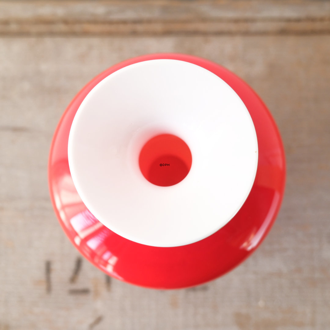 Holmegaard Red Palette vase, Design Michael Bang