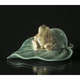 Lladro frog on leaf