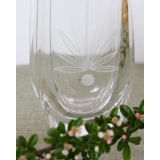 Glass vase with engravings