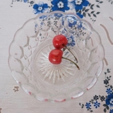 Glass bowl with engravings